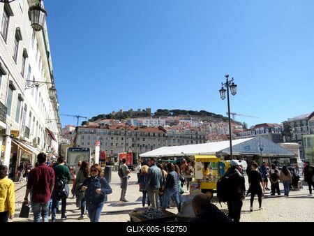 Lisszabon - Városkép-stock-foto