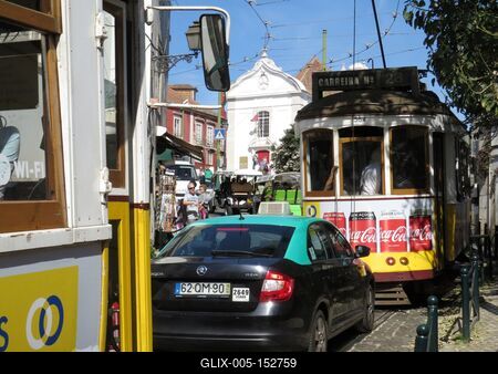 Óvárosi forgalom - közlekedési dugó-stock-foto