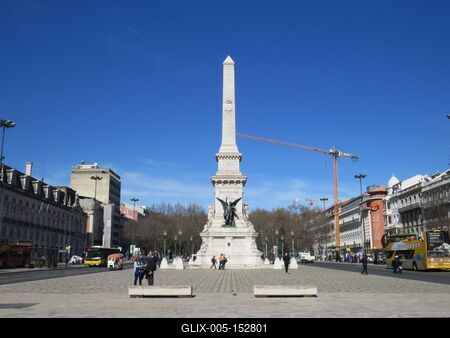 Restauradores téri függetlenségi emlékmû-stock-foto