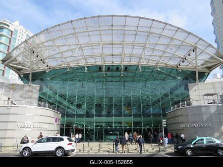 Vasco da Gama üzletközpont-stock-foto