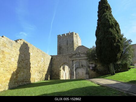 Palmela fellegvára-stock-foto