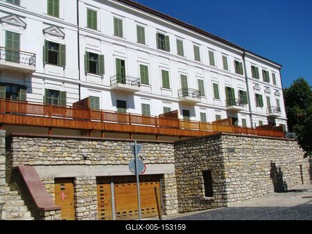 Balatonfüred, 2008. augusztus 31.Az újjávarázsolt Horváth Ház Balatonfüreden. A Dunántúl legjelentõsebb copfstílusú alkotása.-stock-foto