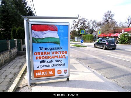 Politikai propaganda plakát-stock-foto