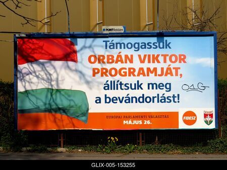 Politikai propaganda plakát-stock-foto