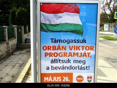 Politikai propaganda plakát-stock-foto