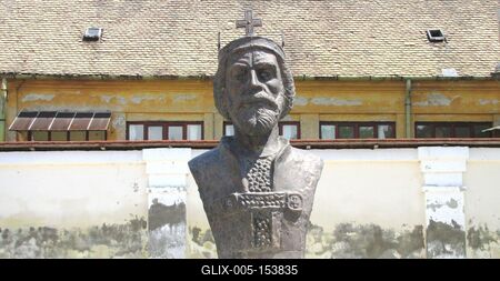 Szent László király szobi mellszobra-stock-foto