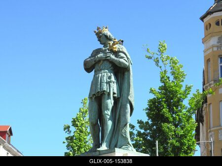 Szent Imre szobor-stock-foto