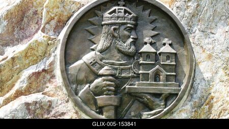 Hont - Szent István emlékmû-stock-foto