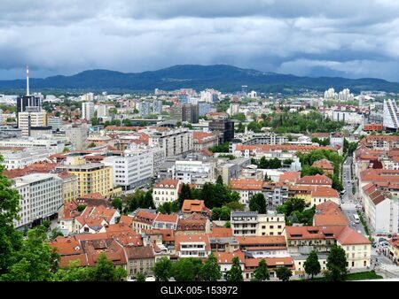 Ljunljana - Panoráma-stock-foto