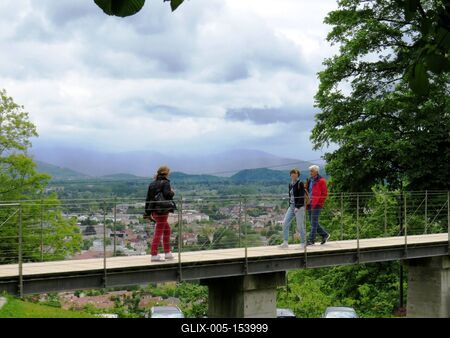 Ljublajana - Vár - Város-stock-foto