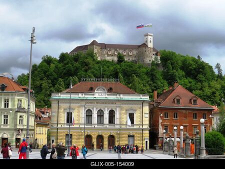 Ljubljana - városkép-stock-foto