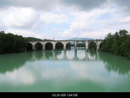 Isonzo folyó-stock-foto
