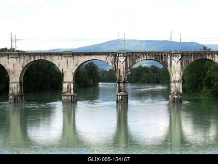 Isonzo folyó-stock-foto