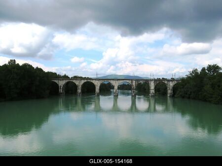 Isonzo folyó-stock-foto