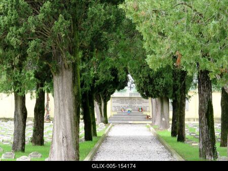 Redipuglia - Osztrák-magyar katonai temetõ - I. világháború-stock-foto