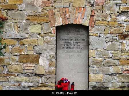 Trieszt - Náci koncentrációs tábor - Hamvak-stock-foto