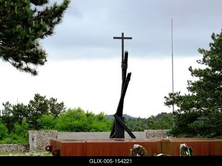 A basovizzai tömegsír-stock-foto