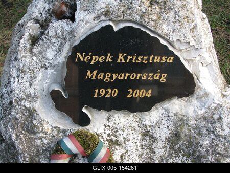 Trianon - Várpalotai emlékkereszt-stock-foto