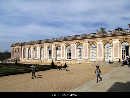 A Trianon kastély Cotelle termet magában foglaló szárnya-stock-foto
