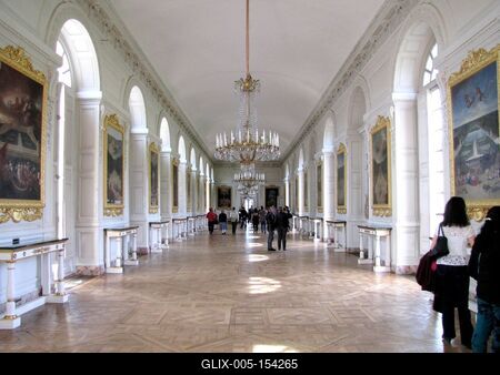 A trianoni szeerzõdés aláírásának helyszíne - Cotelle terem-stock-foto