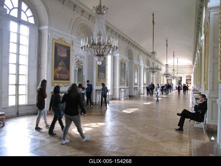 A trianoni szerzõdés aláírásának helyszíne - Cotelle terem-stock-foto