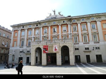 A triesti operaház-stock-foto