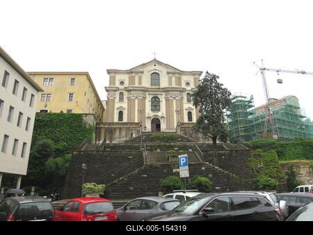 A trieszti Santa Maria Maggiore Szentély-stock-foto