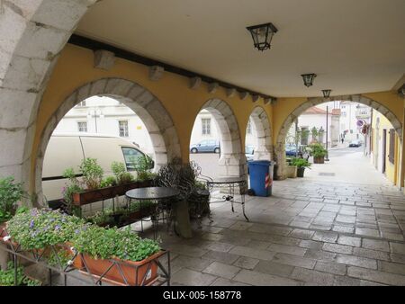 Goriziai árkádok-stock-foto