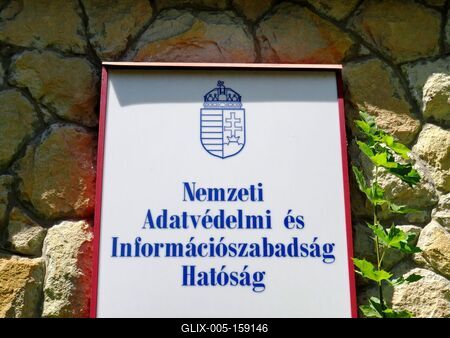 Nemzeti Adatvédelmi és Információszabadság Hatóság - Névtábla-stock-foto