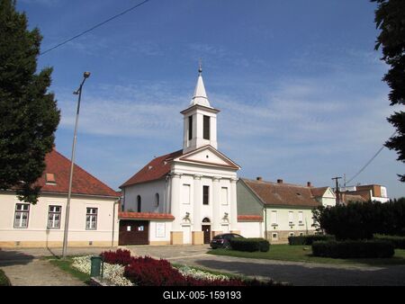 Sárvár (Hungary), 11 September 2016Lutheran Church.Evangélikus templom.-stock-foto
