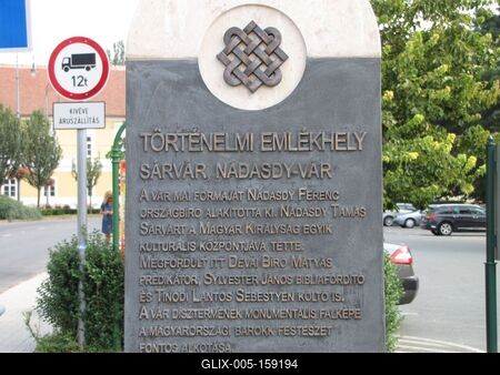 Sárvár (Hungary), 11 September 2016Historical Memorial site of the Nádasdy castle (13th Century).Történelmi emlékhely. A Nádasdy-vár (XIII. sz.)-stock-foto