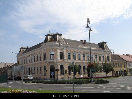 Sárvár (Hungary), 11 September 2016The City Centre.Városközpont. Kossuth Lajos tér.-stock-foto