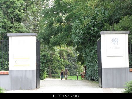 Sárvár (Hungary), 11 September 2016The entry of Sárvár arboretum.A sárvári arborétum bejárata.-stock-foto