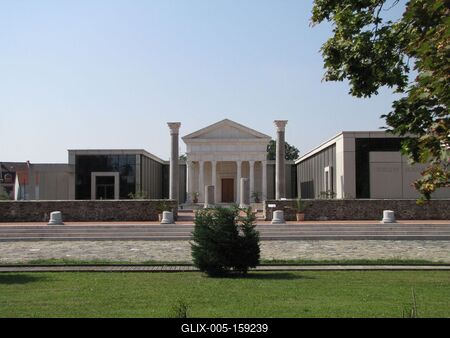 Szombathely (Hungary), 12 September 2016The Isis Shrine. The roman temple.Az Isis szentély. Római kori templom.-stock-foto