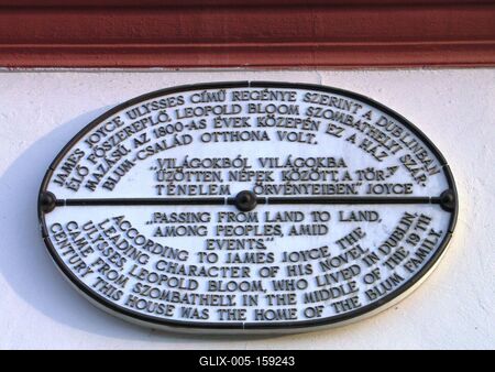 Szombathely (Hungary), 11 September 2016History of the relation of the statue of irish writer and poet James Joyce with Szombathely. Az ír költõ és író, James Joyce szobrának kapcsolata Szombathellyel.-stock-foto