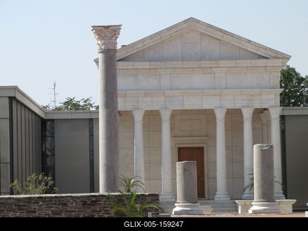 Szombathely (Hungary), 12 September 2016The Isis Shrine. The roman temple.Az Isis szentély. Római kori templom.-stock-foto