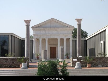 Szombathely (Hungary), 12 September 2016The Isis Shrine. The roman temple.Az Isis szentély. Római kori templom.-stock-foto