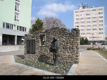 Tapolcai emlékmû-stock-foto