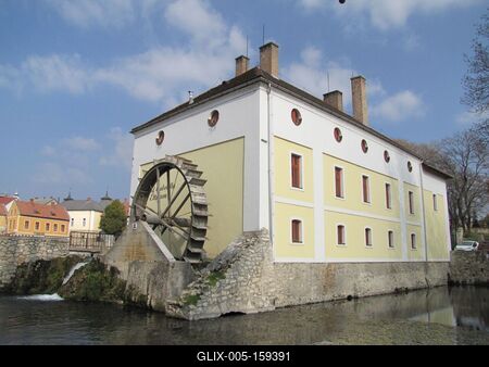 A tapolcai Malom-ház-stock-foto