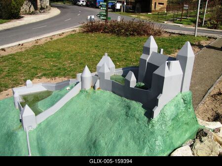 Szigligeti makett-stock-foto