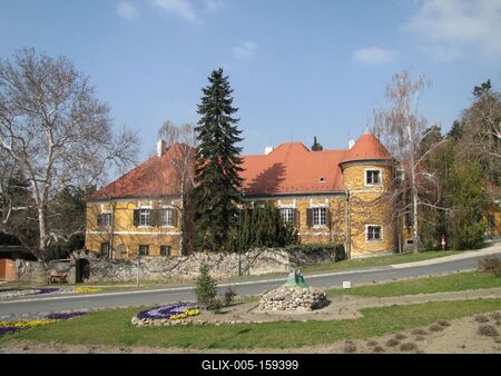 Szigliget - Esterházy kastély-stock-foto