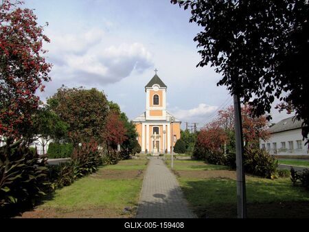 Ceglédbercel - Településkép-stock-foto