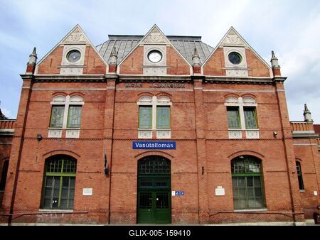 Ceglédi vasútállomás-stock-foto