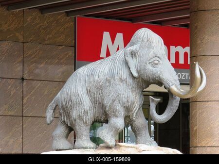 Mamut szobor - Mammut üzletközpont-stock-foto