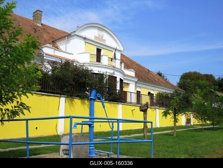 Galgagyörk - Tahy kastély-stock-foto