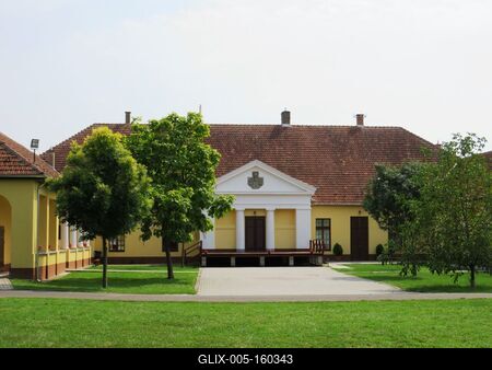 Galgagyörk - Tahy kastély-stock-foto