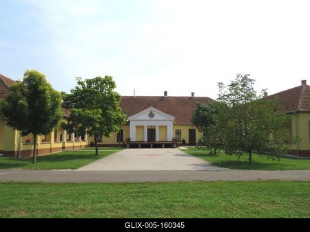 Galgagyörk - Tahy kastély-stock-foto