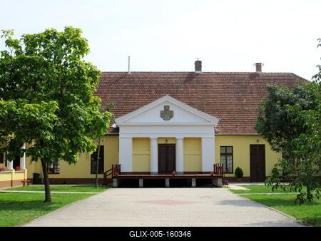 Galgagyörk - Tahy kastély-stock-foto