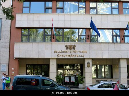 Budapest - Lipótvárosi önkormányzat-stock-foto