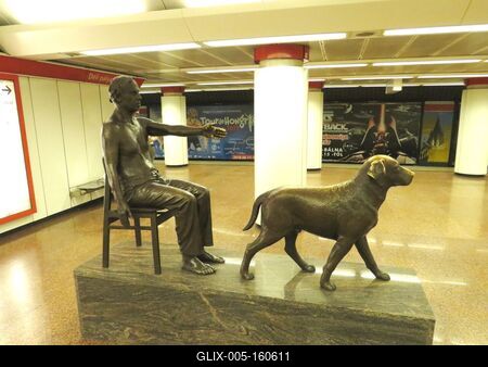 Teiressziász vak jós szobra - Budapest-stock-foto